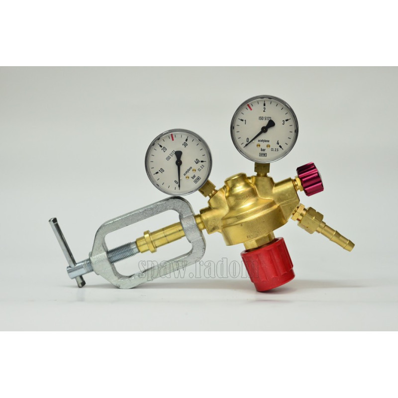 Reduktor do acetylenu RBA-0,15-z (z zaworem odcinającym) PERUN (PER1213)