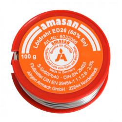 Cyna z topnikiem do lutowania ED26 (drut) fi 2,5/ 100g (AM0007)