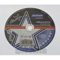 Tarcza do cięcia metalu Starline 230x2.5x22.23 NORTON (N0027)