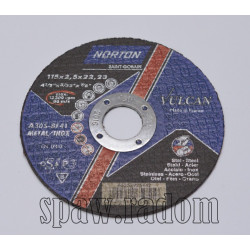 Tarcza do cięcia metal/inox Vulcan 115x2.5x22.23 NORTON (N0048)