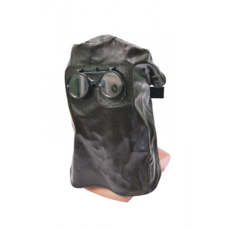 Kaptur skórzany z okularami filtr Ø 50 (KR0582)