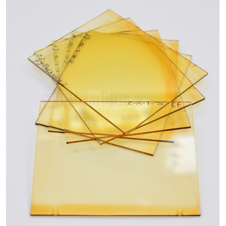 Szkło ochronne 80 x 100 powlekane żółte (IM6322)