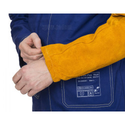 Skórzane rękawy spawalnicze z dwoiny bydlęcej (para) GOLDEN BROWN (W0097)