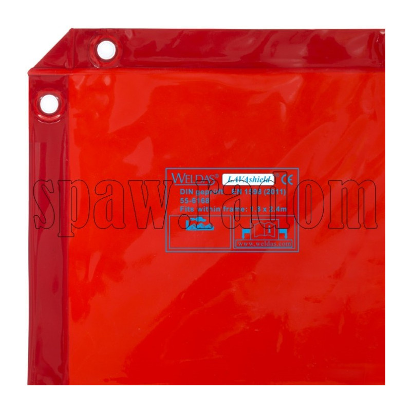 Kurtyna spawalnicza 1,74x2,34m Orange/Red WELDAS (W0326)
