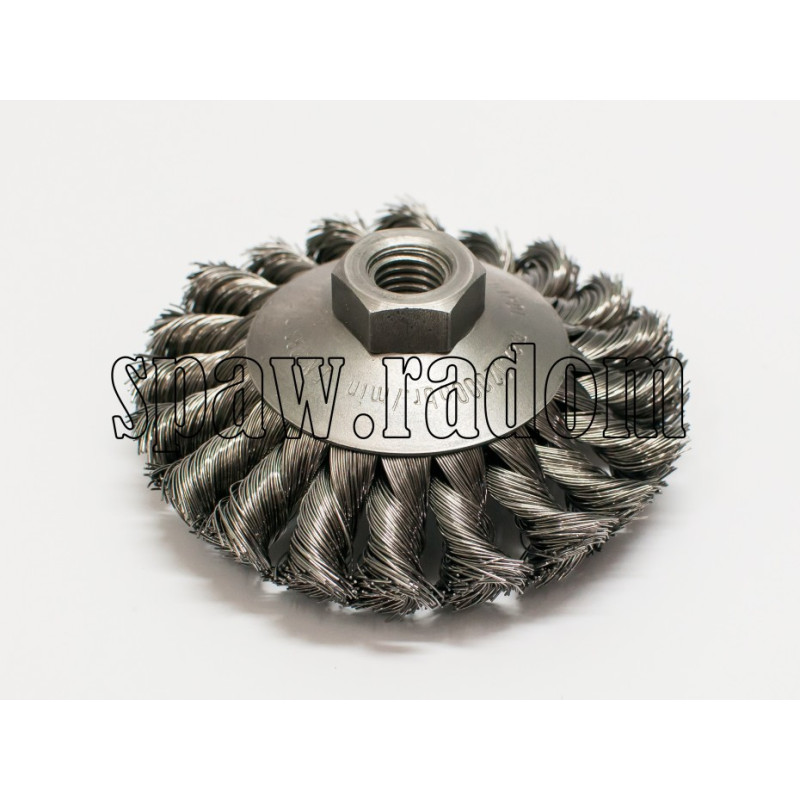 Szczotka tarczowo - kątowa fi 100 na gwint M14 (S0022)