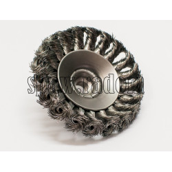 Szczotka tarczowo - kątowa fi 100 na gwint M14 (S0022)