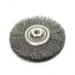 Szczotka tarczowa stalowa fi 125 z gwintem M14 (S0018)