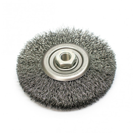 Szczotka tarczowa stalowa fi 125 z gwintem M14 (S0018)