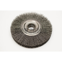 Szczotka tarczowa stalowa fi 200 z otworem (S0026)