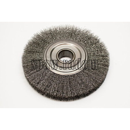 Szczotka tarczowa stalowa fi 200 z otworem (S0026)