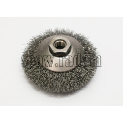 Szczotka tarczowo - kątowa fi 100 na gwint M14 (S0020)