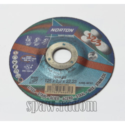 Tarcza uniwersalna 125x2.2x22.23 1-2-3 NORTON (N0072)