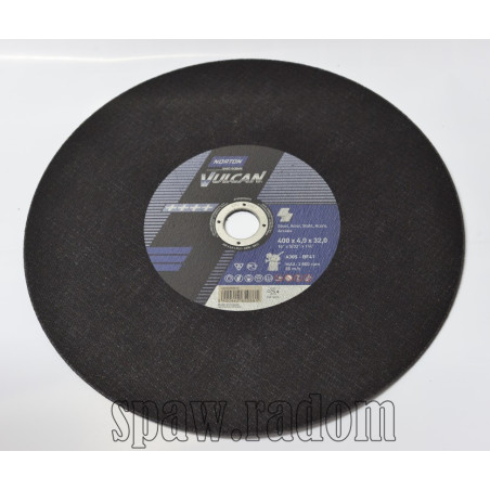 Tarcza do cięcia metalu Vulcan 400 x 4.0 x 32.0 NORTON (N0033)