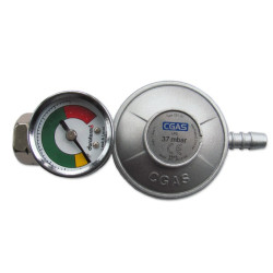 Reduktor do propan-butan na butlę do 11kg z manometrem (IM7291)