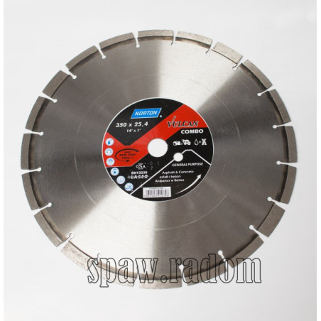 Tarcza diamentowa od asfaltu 350 x 25,4 Vulcan Combo NORTON (N0126)