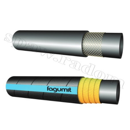 Wąż do wody przemysłowej i sprężonego powietrza (guma czarna) FAGUMIT AQUAR PRO (typ-1 /klasa C)