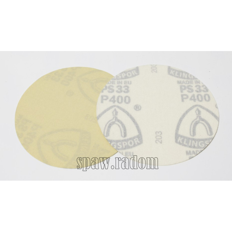 Krążek ścierny na rzep fi 125 PS 33K S0 farby/lakiery KLINGSPOR