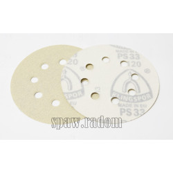 Krążek ścierny na rzep fi 125 PS 33K S5 farby/lakiery gr 400 KLINGSPOR (K0311)