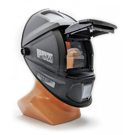 Przyłbica spawalnicza z tworzywa z klapką 110x90 SPARTUS EASY FOX (NV2346)