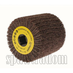 Ściernica walcowa z włókniny z przekładką do satyniarki fi 100x100x19