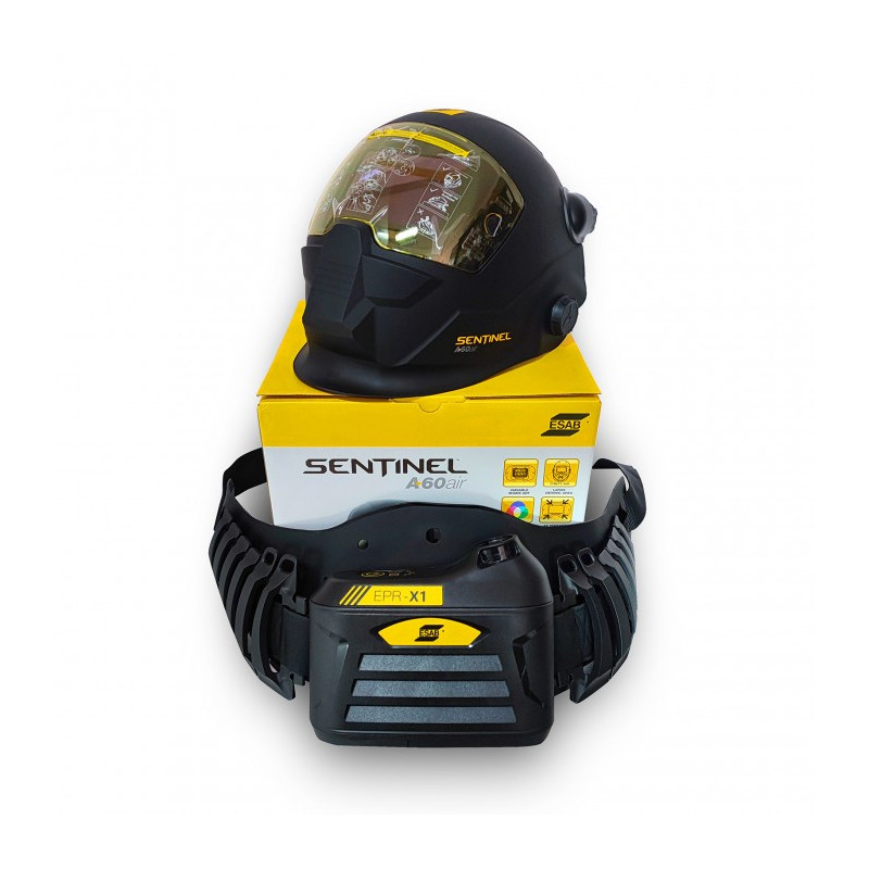 Przyłbica automatyczna SENTINEL™ A60 Air 3/5-13DIN zestaw z nawiewem EPR-X1.1 (ESAB7880)