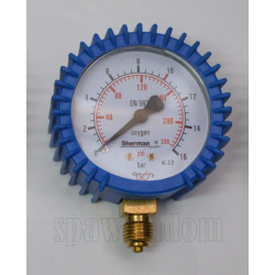 Manometr tlenowy roboczy 16bar gwint 1/4 63mm (IMPORT) (IM0473)