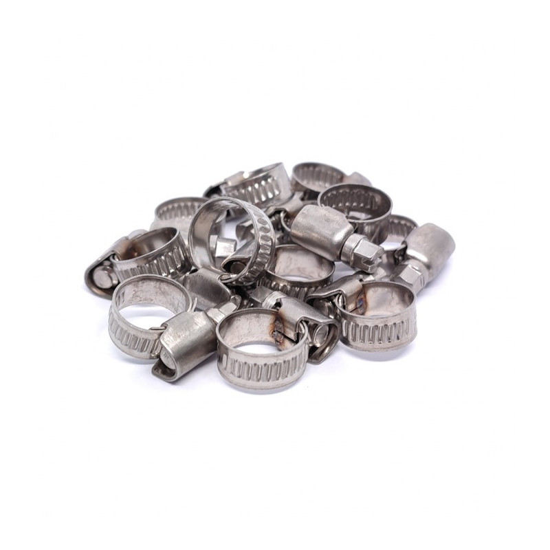 Zacisk ślimakowy (obejma, opaska) na węże przemysłowe W2 nierdzewny