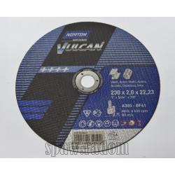 Tarcza do cięcia metal/inox Vulcan 230x2.0x22.23 NORTON (N0055)