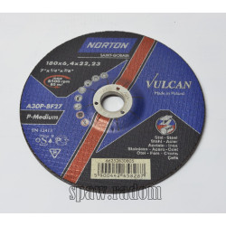 Tarcza do szlifowania metal/inox Vulcan 180x6.4x22.23 NORTON (N0043)