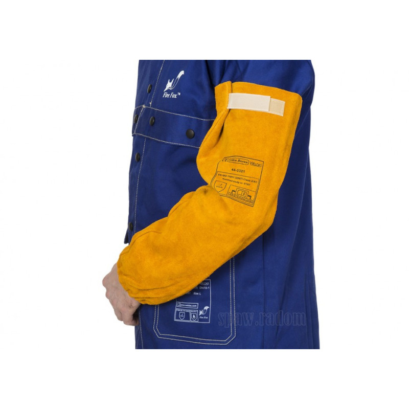 Skórzane rękawy spawalnicze z dwoiny bydlęcej (para) GOLDEN BROWN (W0097)