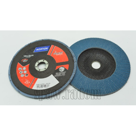 Ściernica lamelkowa cyrkon fi 180x22 gr 40 Vulcan NORTON (N0138)