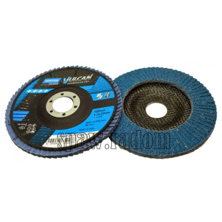 Ściernica lamelkowa cyrkon fi 125x22 gr 60 Vulcan NORTON (N0135)