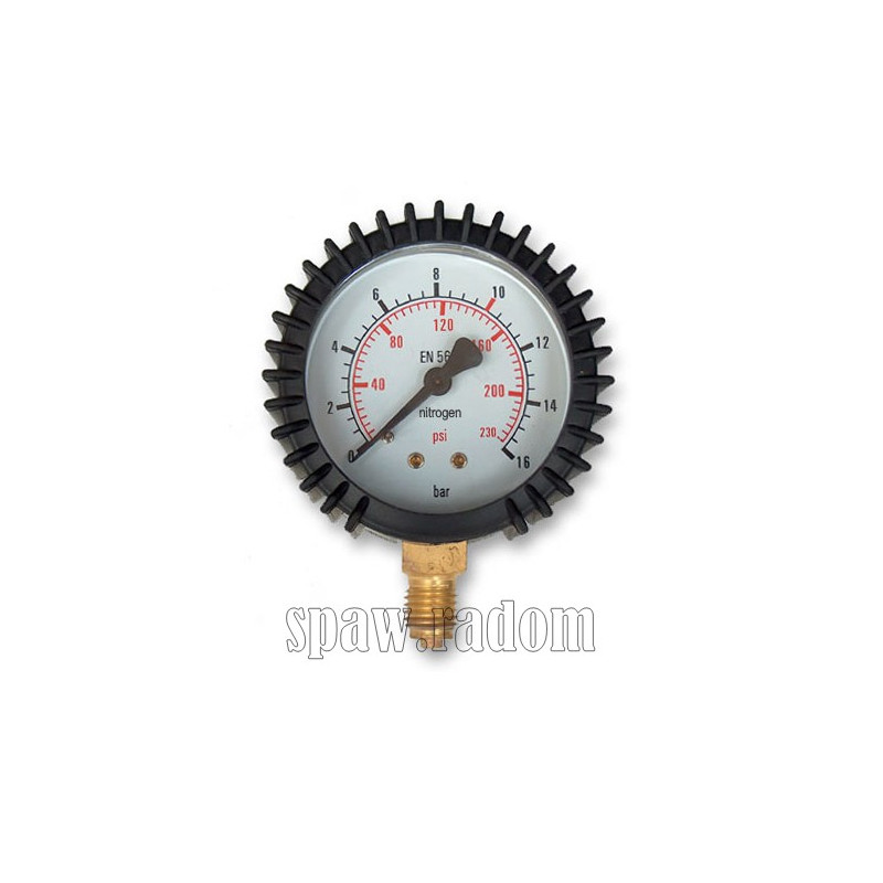 Manometr azot ciśnieniowy 315bar gwint M12x1,5 63mm (PERUN) (TEC2233)