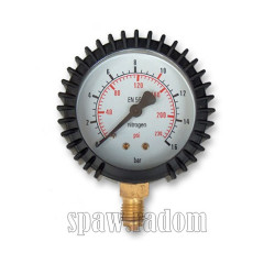 Manometr azot roboczy 16bar gwint M12x1,5 63mm (PERUN) (TEC0677)