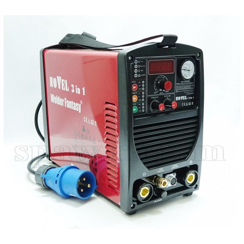 200A Spawarka inwertorowa Welder Fantasy NOVEL 3w1 TIG-PULSE/MMA/PLASMA (WF0249)