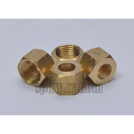 Nakrętka do końcówki wylotowej fi 8 na gwint 3/8 LH lewy gwint (IM0129)