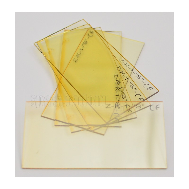 Szkło ochronne 50 x 100 powlekane żółte (IM6321)