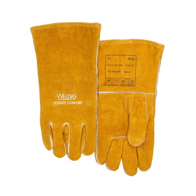 Rękawice spawalnicze do uchwytów MIG oraz elektrodowych Golden Brown (W0233)