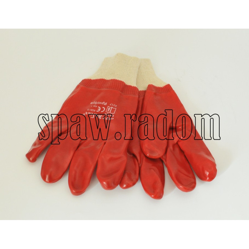 Rękawice robocze wykonane z PVC (IM8754)