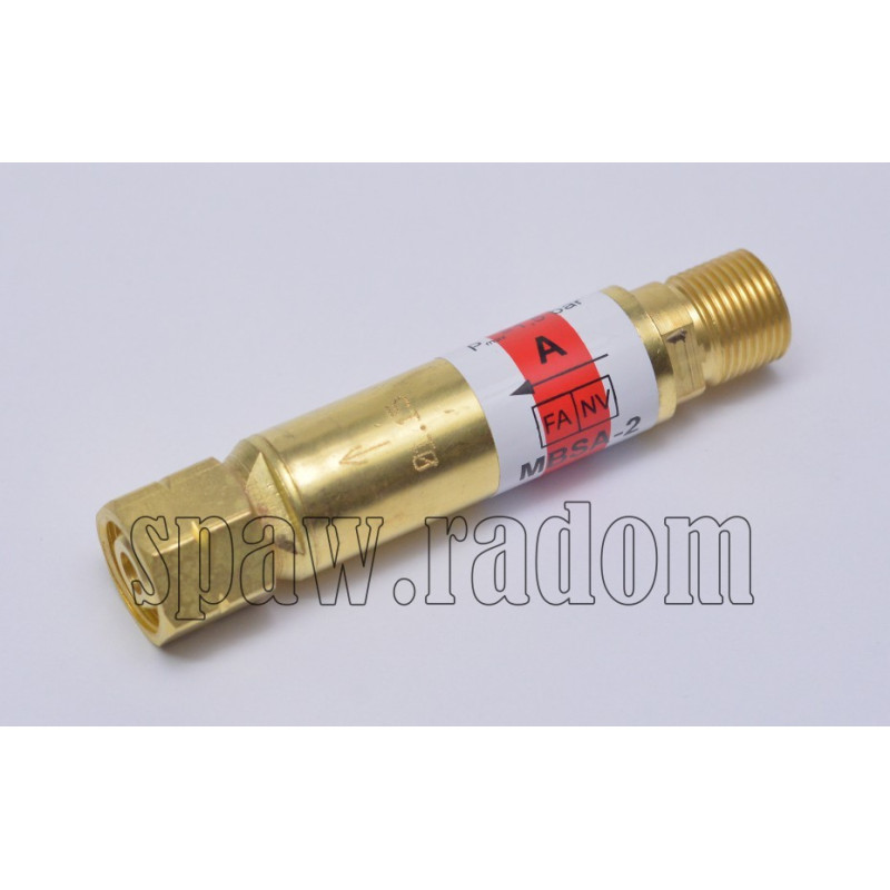 Bezpiecznik przypalnikowy acetylenowy MBSA-2 G3/8LH PERUN (PER1366)