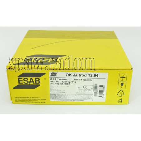 Drut do spawania SG3 OK AUTROD 12.64 1,2/18kg ESAB (ESAB5487)