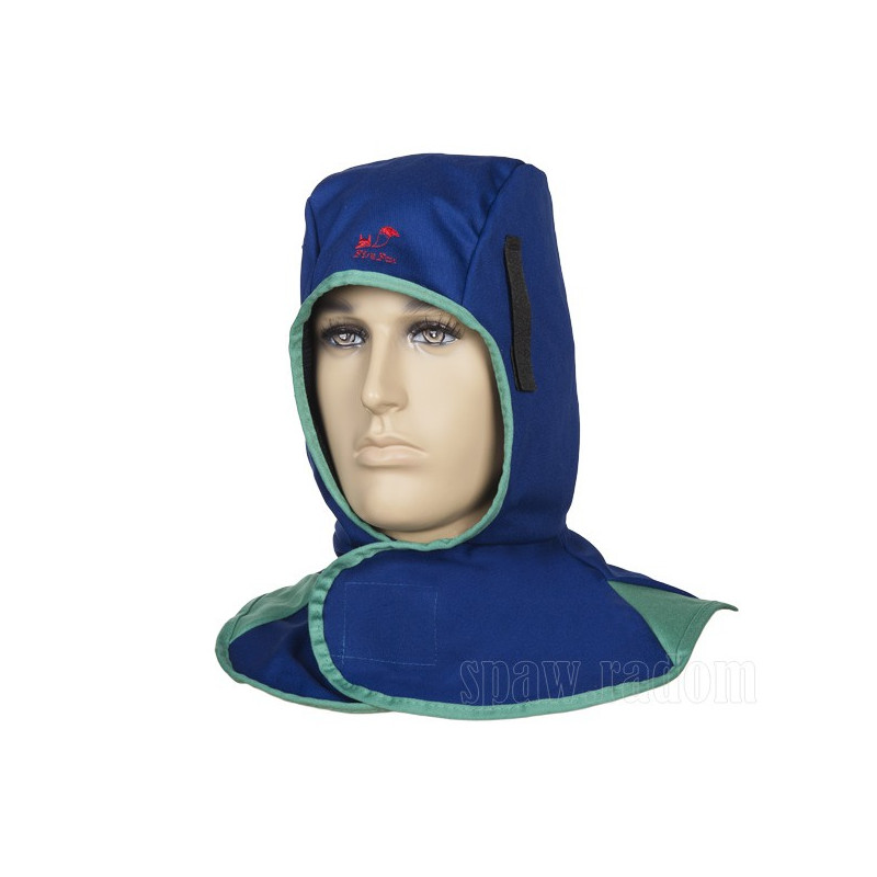 Trudnopalny kaptur spawalniczy, niebieski XL (W0010)