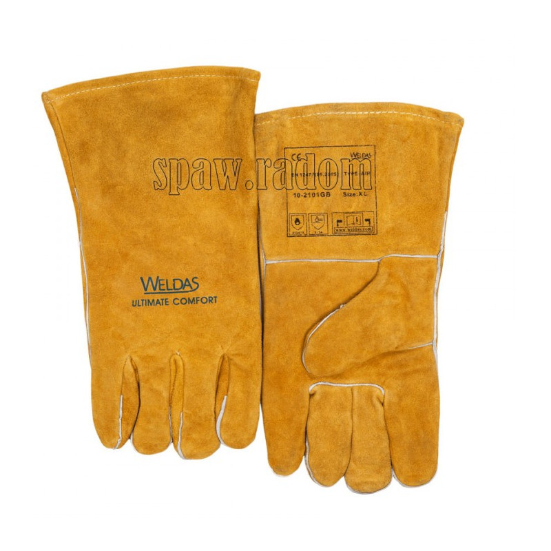 Rękawice spawalnicze do uchwytów MIG oraz elektrodowych Golden Brown (W02332)