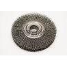 Szczotka tarczowa stalowa fi 200 z otworem (S0026)