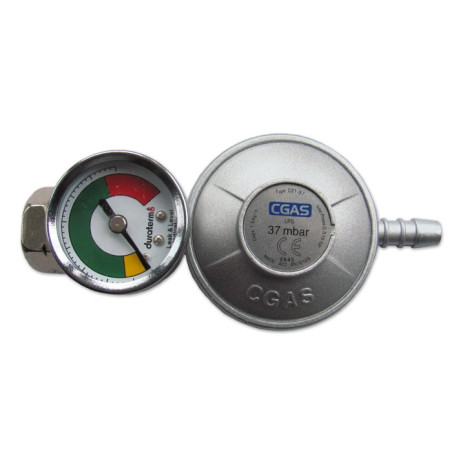 Reduktor do propan-butan na butlę do 11kg z manometrem (IM7291)