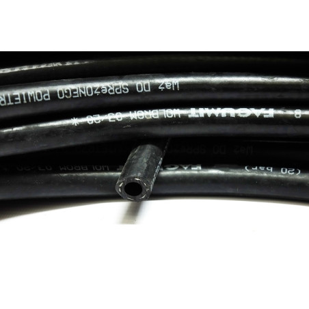 Wąż do sprężonego pow., azotu, argonu, CO2 (guma czarna) fi 6,3 FAGUMIT (FAG0370)