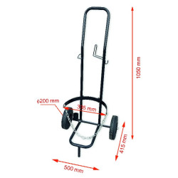 Wózek na 1 butlę gazową PB 11kg (IM0384) (cena z transportem)