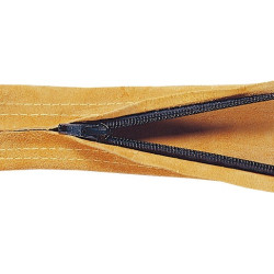 Osłona przewodów, jasnobrązowa dwoina bydlęca, długość: 1 m i średnica: 22 mm, zamknięcie na zamek PYTHONrap™ (W0172)