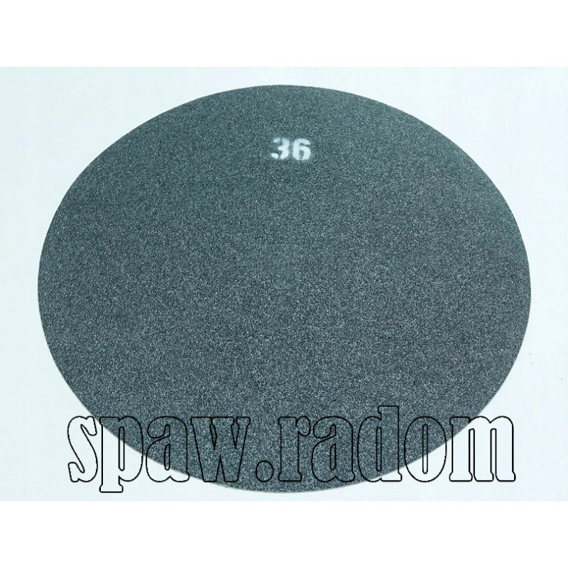 Krążek z papieru ściernego (dwustronny) do cykliniarek fi 406 gr 36 (IM0750)