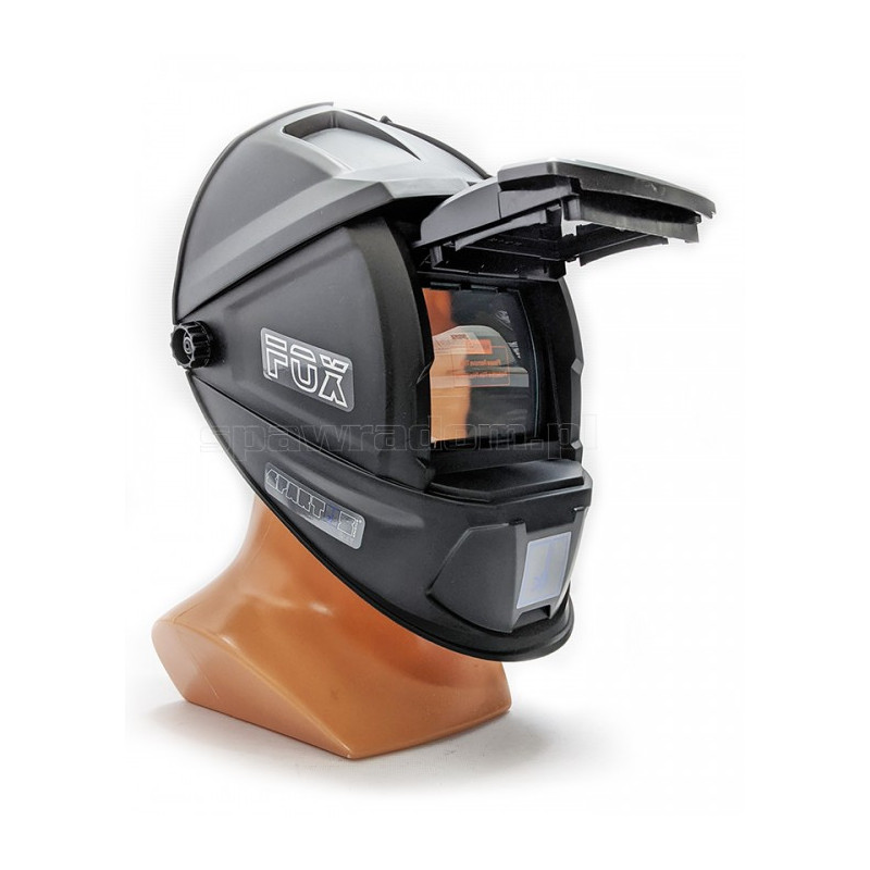 Przyłbica spawalnicza z tworzywa z klapką 110x90 SPARTUS EASY FOX (NV2346)